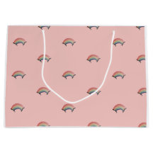 Bolsa de regalo de arcoiris acuarela