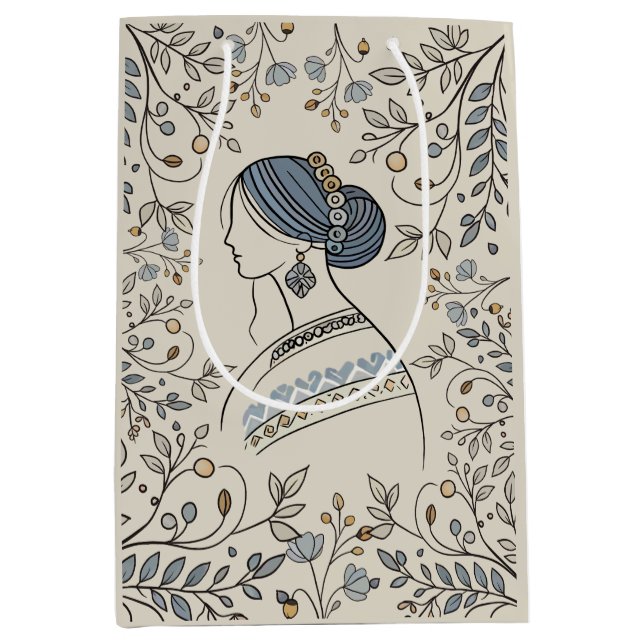 Bolsa de regalo de arte folclórico ucraniano (Anverso)