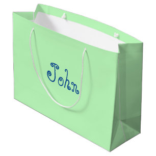 Bolsa de regalo de Baby Shower color verde pastel