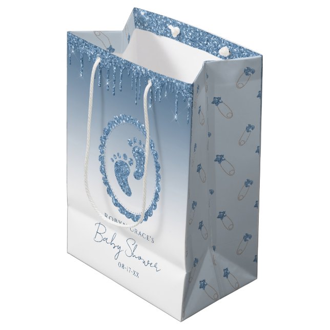 Bolsa de regalo de Baby Shower con goteo de Purpur (Angulo Anverso)