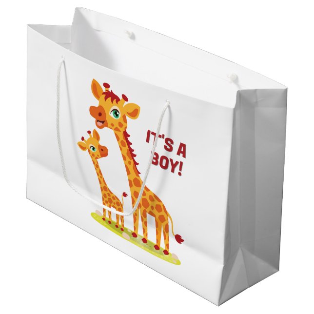 Bolsa de regalo de Baby Shower Giraffe (Angulo Anverso)