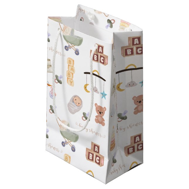 Bolsa de regalo de Baby Shower neutral en cuanto a (Angulo Anverso)
