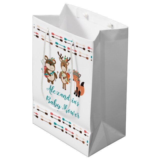 Bolsa de regalo de Baby Shower para animales triba (Angulo Anverso)