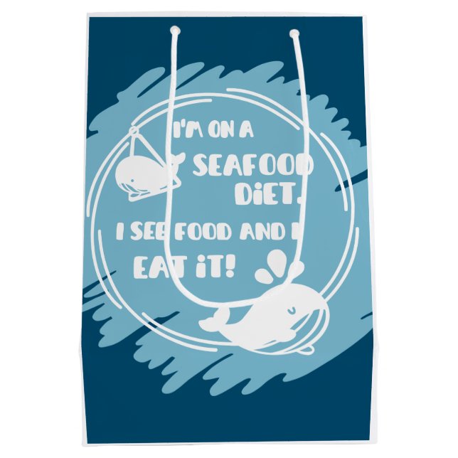 Bolsa de regalo de ballena motivacional (Reverso)