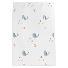 Bolsa de regalo de ballenas y corazones