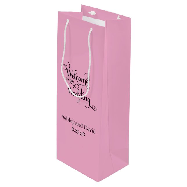 Bolsa de regalo de bienvenida de boda (Angulo Anverso)