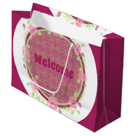 Bolsa de regalo de bienvenida de papel de evento