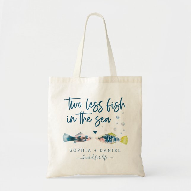 Bolsa de regalo de boda Dos menos peces en el mar (Frente)