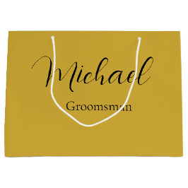 Bolsa de regalo de boda grande y elegante con text