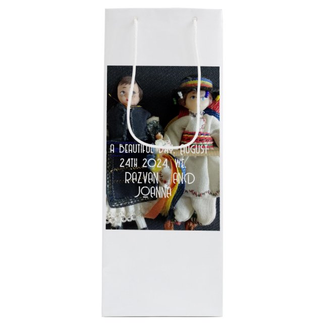 Bolsa de regalo de boda Trato nacional rumano (Anverso)