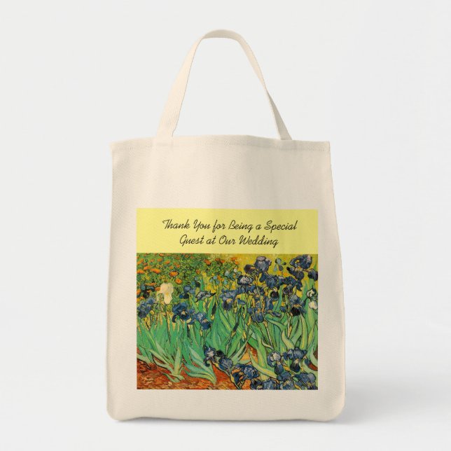 Bolsa de regalo de boda, Vincent van Gogh, Lirios (Frente)
