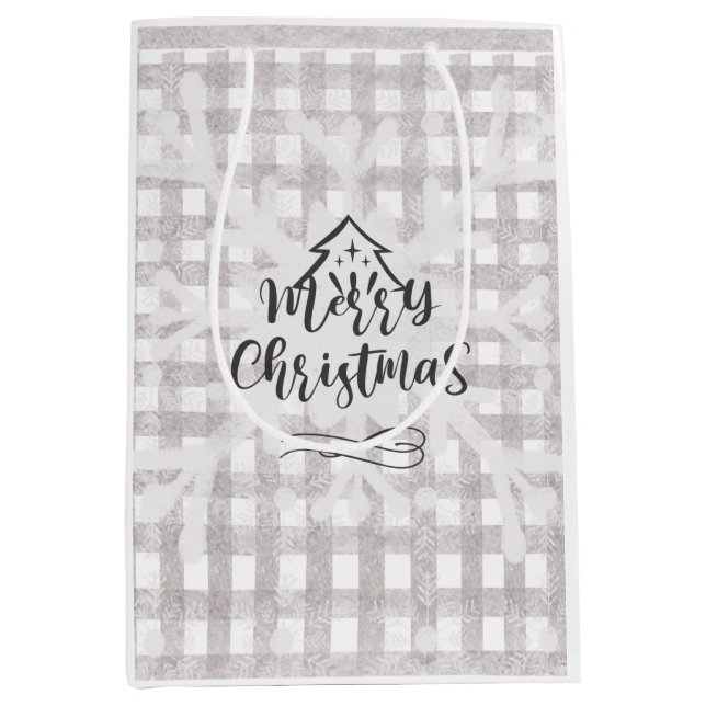 Bolsa de regalo de Búfalo navideño (Anverso)