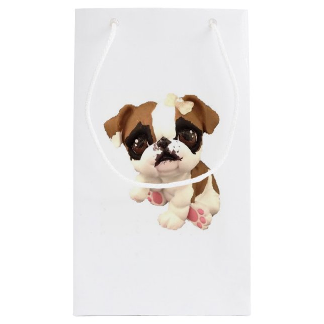 Bolsa de regalo de Bulldog en inglés (Reverso)