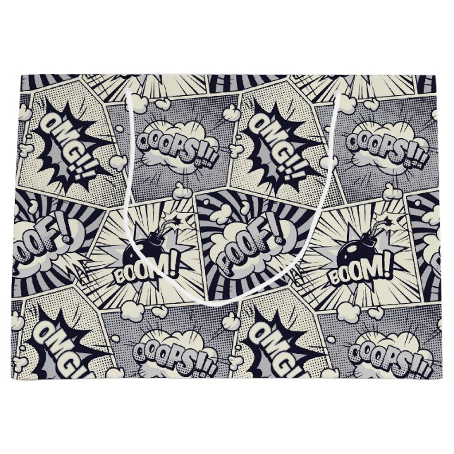 Bolsa de regalo de burbuja del discurso del libro  (Anverso)