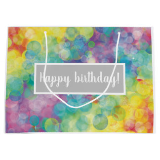 Bolsa de regalo de burbujas coloridas