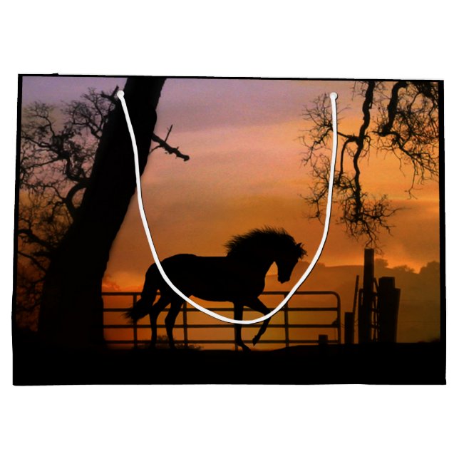 Bolsa de regalo de caballos sensacional (Reverso)