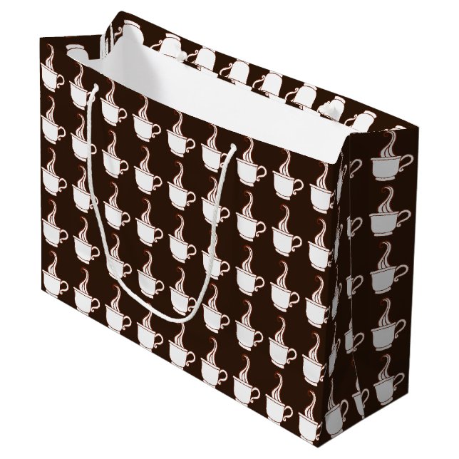 Bolsa de regalo de café oscuro (Angulo Anverso)