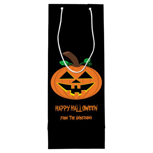 Bolsa de regalo de calabaza de Halloween (Reverso)