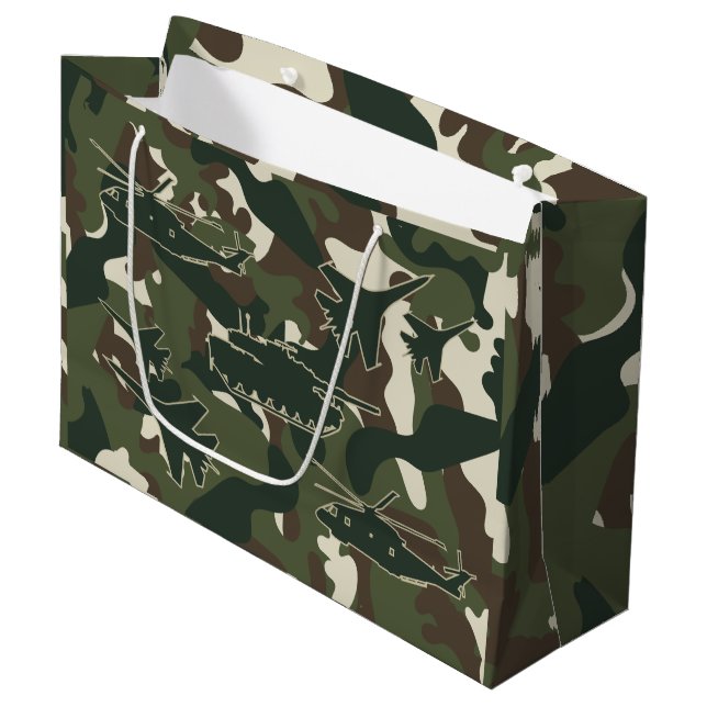 Bolsa de Regalo de Camuflaje Militar - Partido de  (Angulo Anverso)
