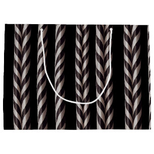 Bolsa de regalo de Candy Cane Gothmas blanco y neg