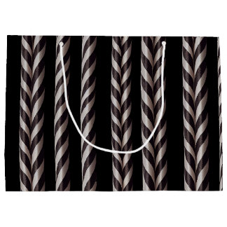 Bolsa de regalo de Candy Cane Gothmas blanco y neg