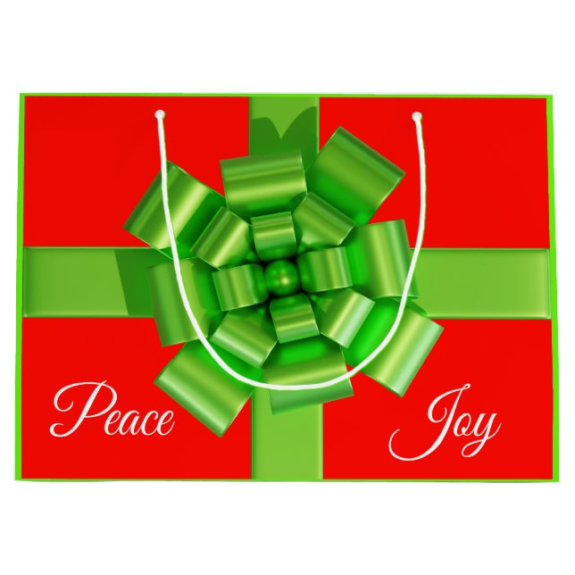 Bolsa de regalo de cebo con relleno verde limón (Anverso)