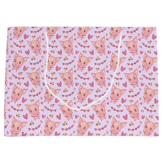 Bolsa de regalo de cerdo y corazón (Anverso)