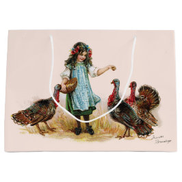 Bolsa de regalo de Chica y pavos de granja de vint