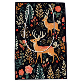 Bolsa de regalo de ciervo caprichosa - media