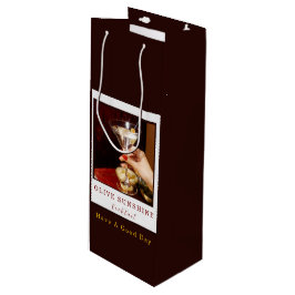 Bolsa de regalo de cóctel Brown Retro Olive Sunshi
