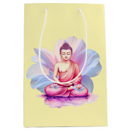 Bolsa de regalo de color de agua de Buda, meditaci