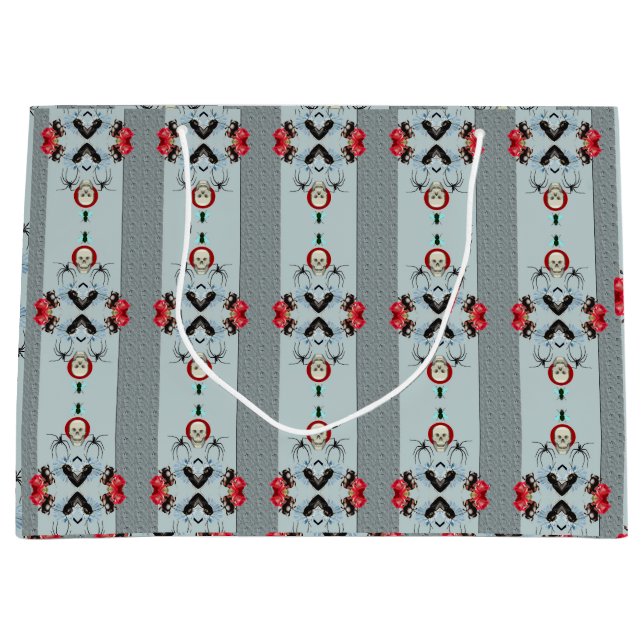 Bolsa de regalo de cráneo y araña (Anverso)