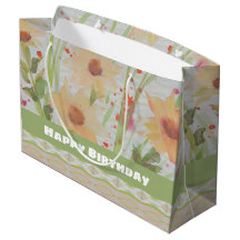 Bolsa de regalo de cumpleaños con sabor pastel gra
