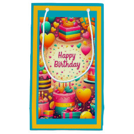 Bolsa de regalo de cumpleaños de los globos de amo