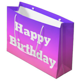 Bolsa De Regalo De Cumpleaños De Pink And Purple H