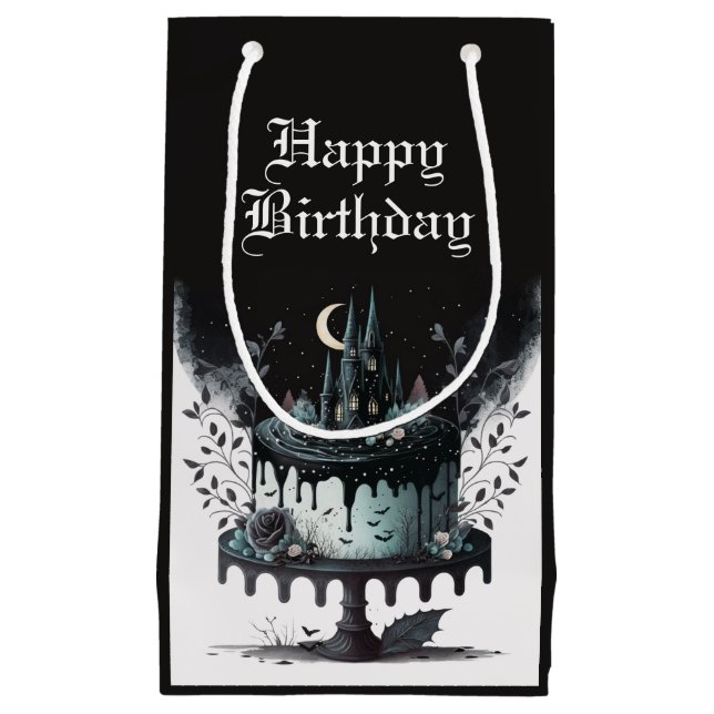 Bolsa de Regalo de Cumpleaños del gótico - Pastel  (Anverso)