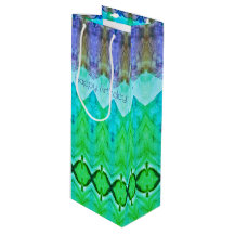 Bolsa de regalo de cumpleaños en morado y azul