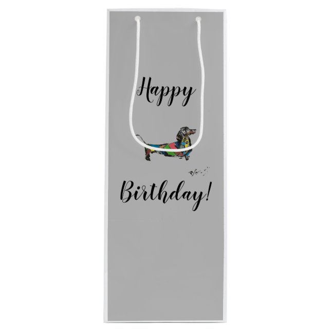 Bolsa de regalo de cumpleaños feliz (Anverso)