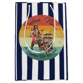 Bolsa de regalo de cumpleaños medio pirata fiesta