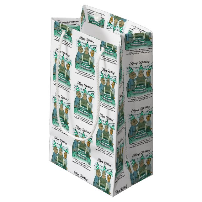 Bolsa de regalo de cumpleaños pequeña (Angulo Anverso)