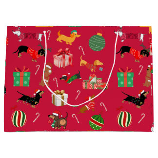 Bolsa de regalo de Dachshund Holiday