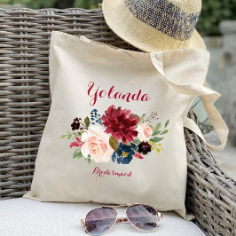 Bolsa de regalo de dama de honor personalizada de 