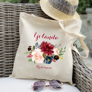 Bolsa de regalo de dama de honor personalizada de