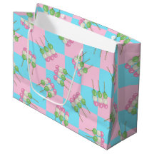 Bolsa de regalo de Dango con control azul pastel