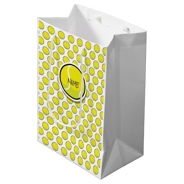 Bolsa de regalo de deportes amarillos blancos (Angulo Anverso)