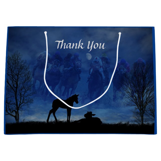 Bolsa De Regalo De Dos Toroughbred Racehorse Foks (Anverso)