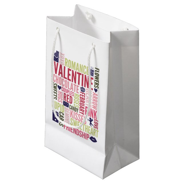Bolsa de regalo de El día de San Valentín de las p (Angulo Anverso)