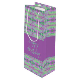 Bolsa de regalo de estilo de vino con motivos de f