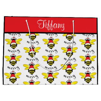 Bolsa de regalo de feriado de Bee Merry