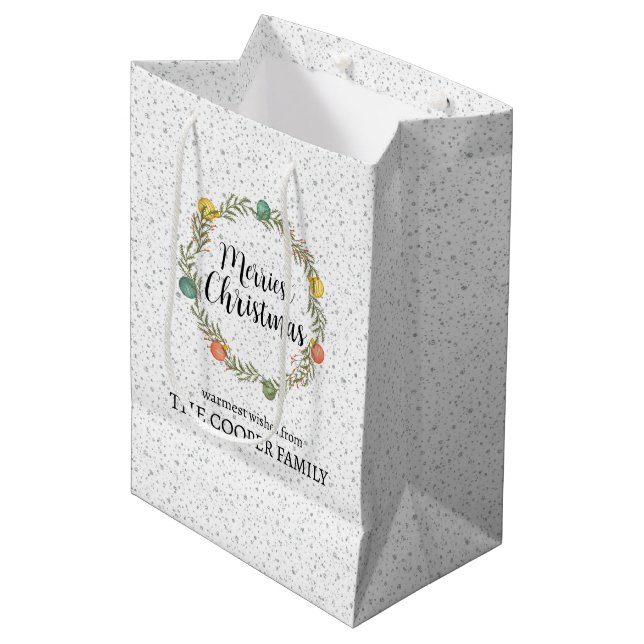 Bolsa de regalo de feriado de la corona festividad (Angulo Anverso)